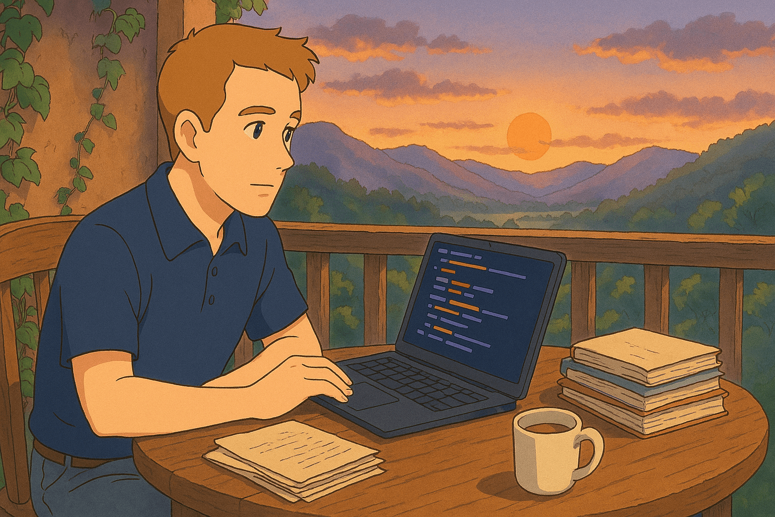 Developer thinking about code